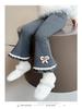 2025 Girls' Fleece-Lined Flare Pants - Winter Fashion Leggings