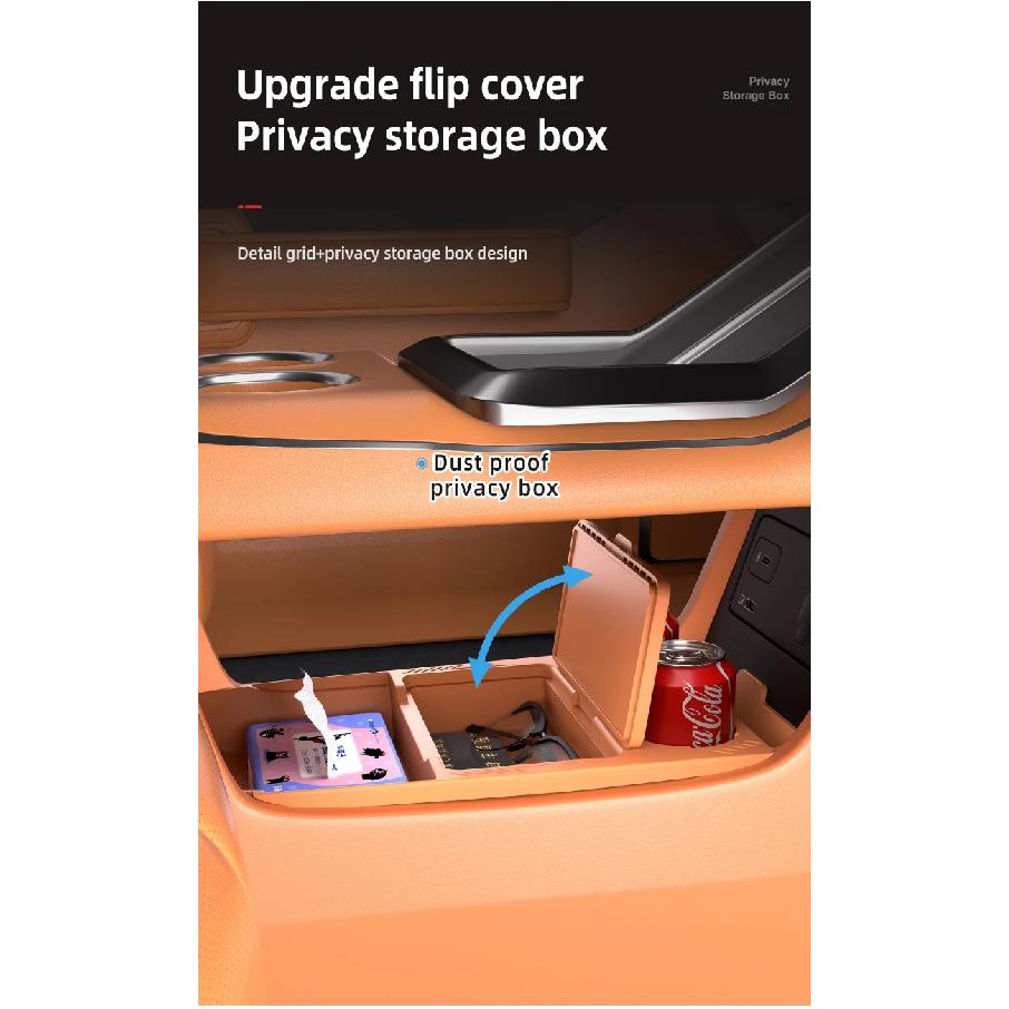 For AION V 2024 2025 Storage Box Center Armrest Hidden Box Cup Holder Organizer Interior Accessories