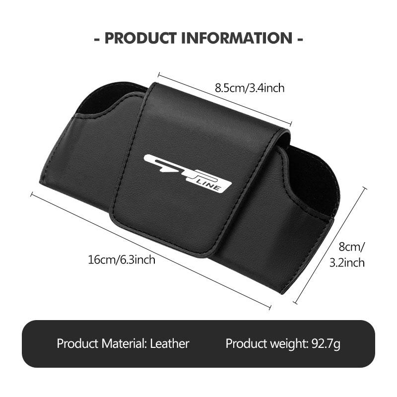 For KIA Car Visor Sunglasses Car Glasses Case Glasses Holder Clip Box Key Case Accessories Gt Gtline Xline Ceed Forte RIO QJ2