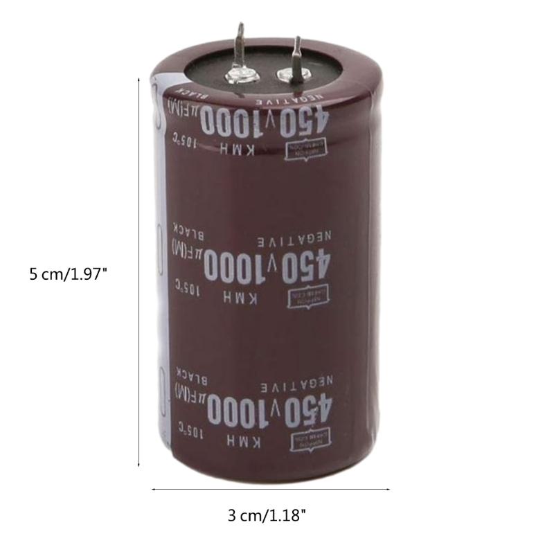 Reliable 450V 1000UF Electrolytic Capacitor for Microprocessor Control Circuits Power Converter Various Applications