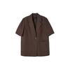 Lap Oversized Short Sleeve Jacket With Back Slit As2ej460