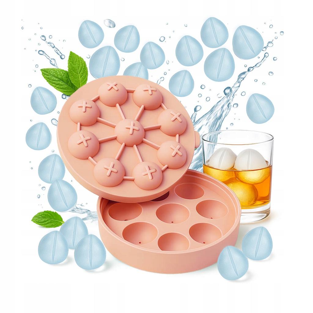 4x SILICONE ICE CUBE MOLD TULIP 3D Chocolate Ice Molds