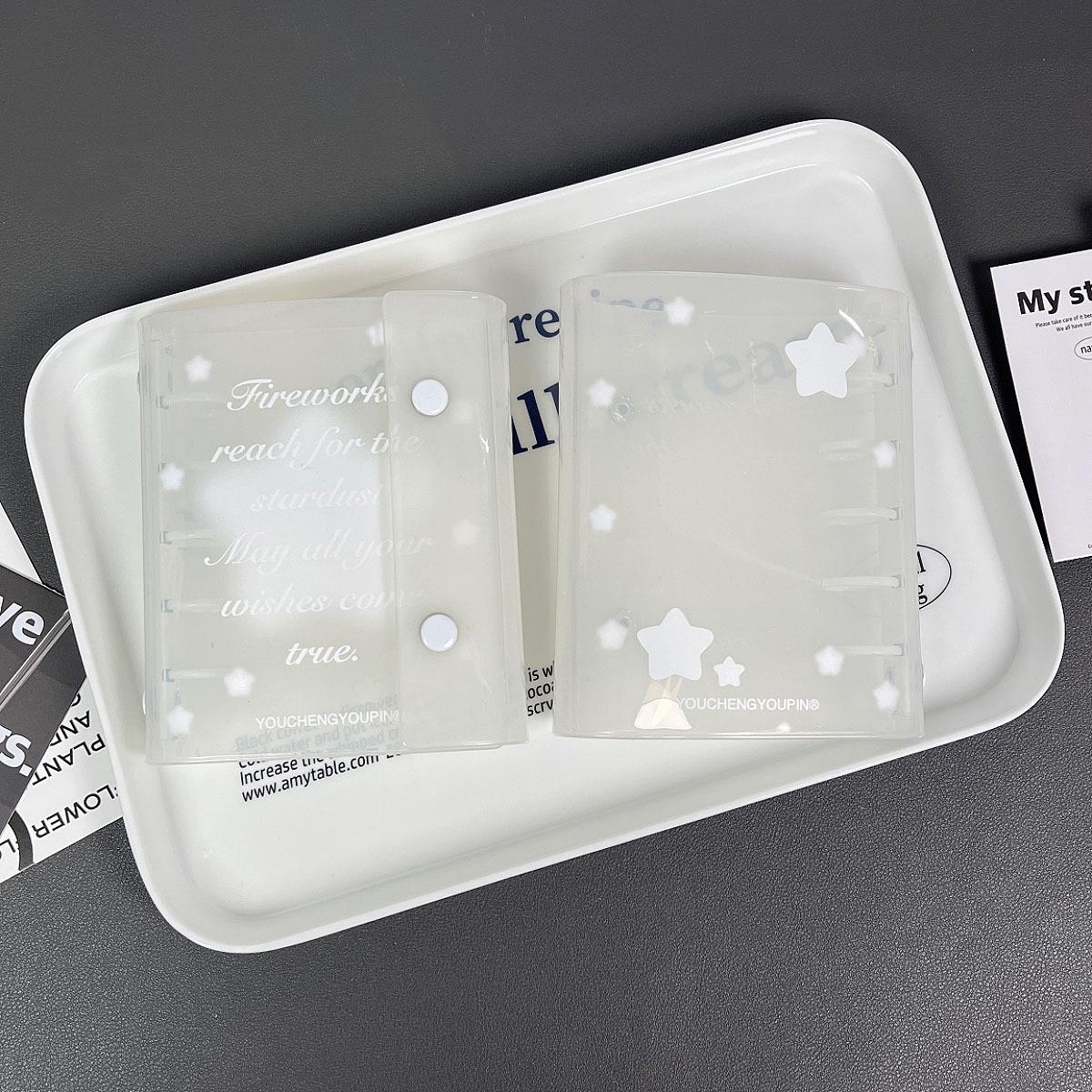 

Милий молочно-білий планер-блокнот на кільцях M5 у корейському стилі