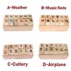 12pcs/set Vintage Weather Journal Stamp DIY Wooden Stamps for Scrapbooking Stationery Scrapbooking S