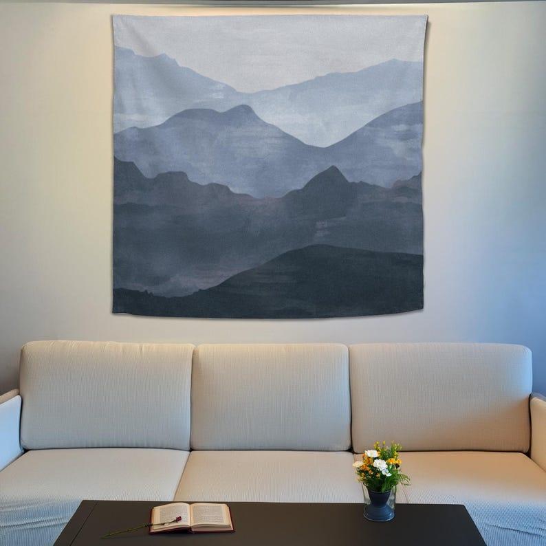mountains tapestry 75x100