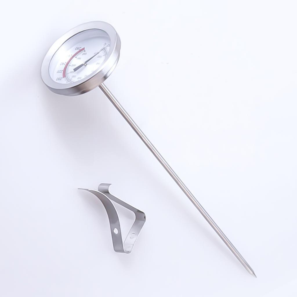 Cooking Thermometer Instant Read Long Stem Waterproof Stainless Steel Kitchen Thermometer Food Grade Probe for Deep Fry Drinks