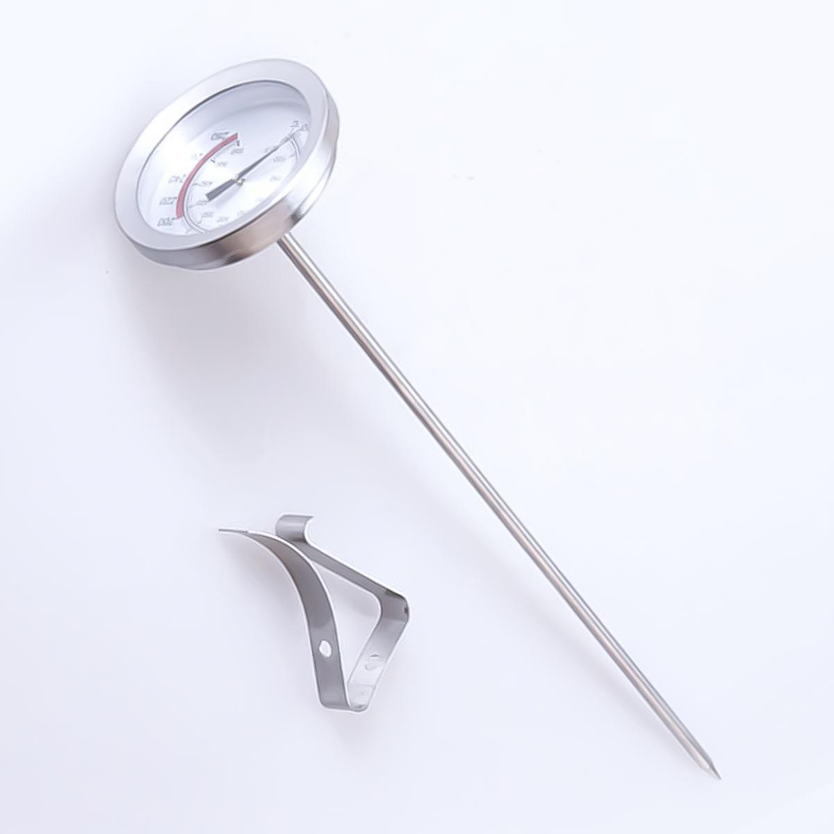 Кухонный термометр с мгновенным считыванием, длинный стержень, водонепроницаемый кухонный термометр из нержавеющей стали, пищевой зонд для жареных напитков