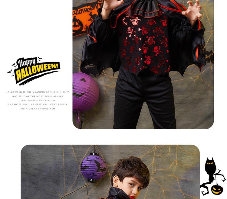 Halloween Kids' Vampire Princess & Pumpkin Cloak Costume Set