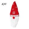 Unique Christmas Presents for Wine Lovers Gnome Bottle Covers, Knitted Faceless Toppers, Santa Reindeer Sweaters Elf Sleeves, Xmas Table Decorations