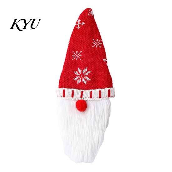 Unique Christmas Presents for Wine Lovers Gnome Bottle Covers, Knitted Faceless Toppers, Santa Reindeer Sweaters Elf Sleeves, Xmas Table Decorations