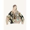 Spring and Autumn American Retro Skull Skull Skeleton Series 3D Digital Printing Trend Hoodie Sweater