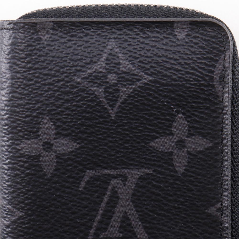 LOUIS VUITTON Zippy Coin Purse Vertical Coin Purse M81662 Monogram Eclipse black PVC mens Used