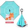Umbrella, Reverse Umbrella, Double-Layer Hands-Free Long-Handled Children's Umbrella, Cute Cartoon Umbrella for Primary School Students, Rain or