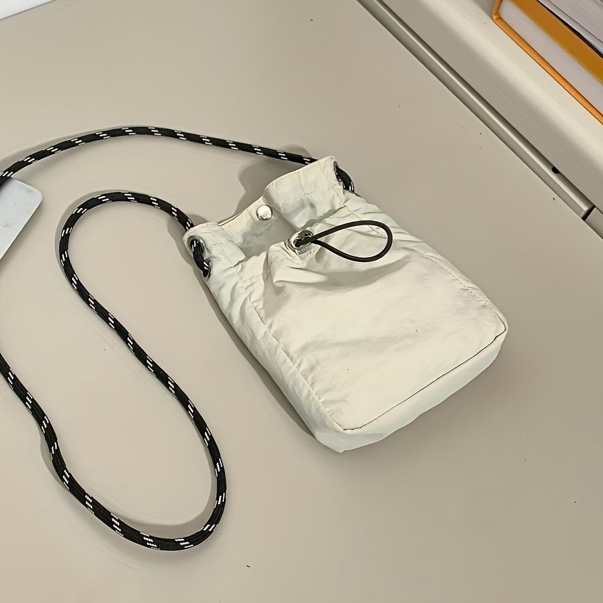 Men Casual Nylon Crossbody Sling Bag, Mini Shoulder Pouch with Coin Purse, Hand Washable, Durable Small Messenger Bag