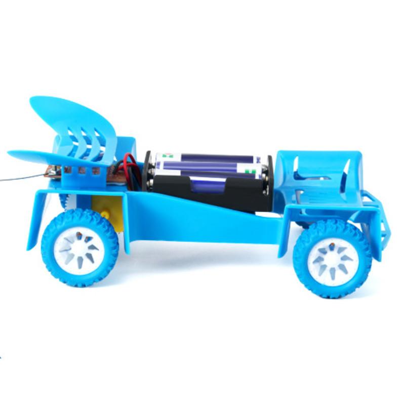 Self Made Wireless Remote Control Racing Car Model Assembly Set Kid Puzzle Toy For Children Educational Physics Kit