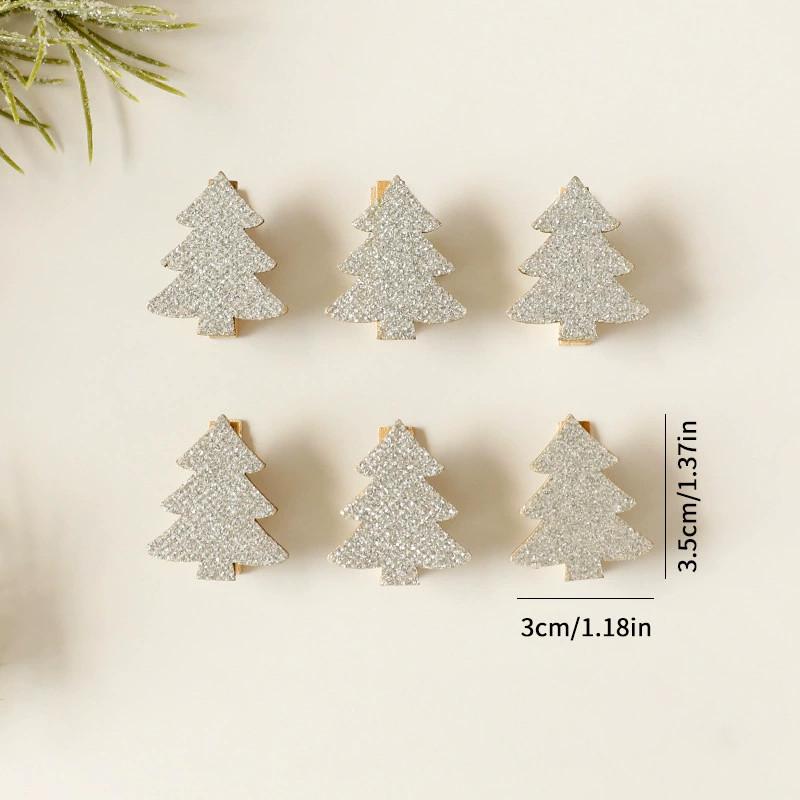 Holiday Tree Ornaments Wooden Decor With Snowflake Reindeer For Christmas Gift
