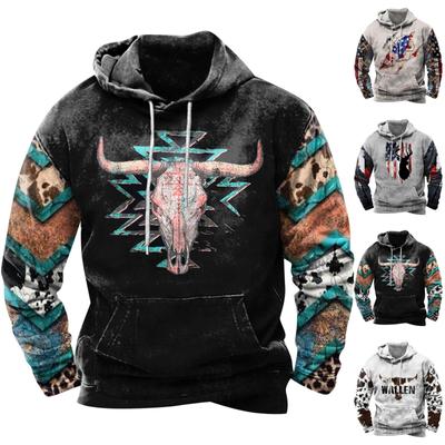 Pull à capuche à manches longues pour hommes et femmes, imprimé à la mode