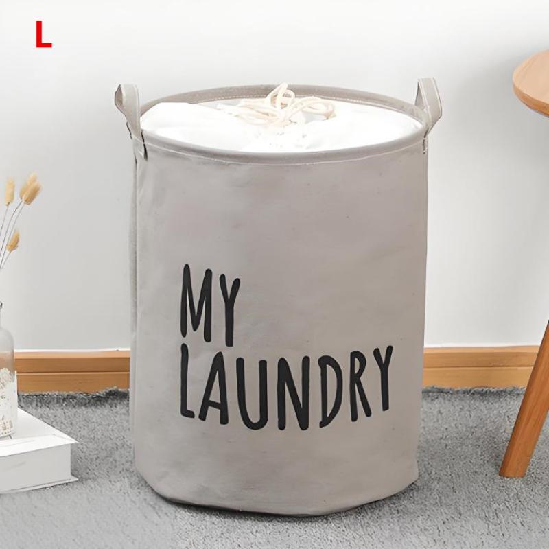 1 Pcs Foldable Drawstring Laundry Large Capacity Waterproof Clothes Storage Basket For Home Bathroom Children'S Toy Organiz