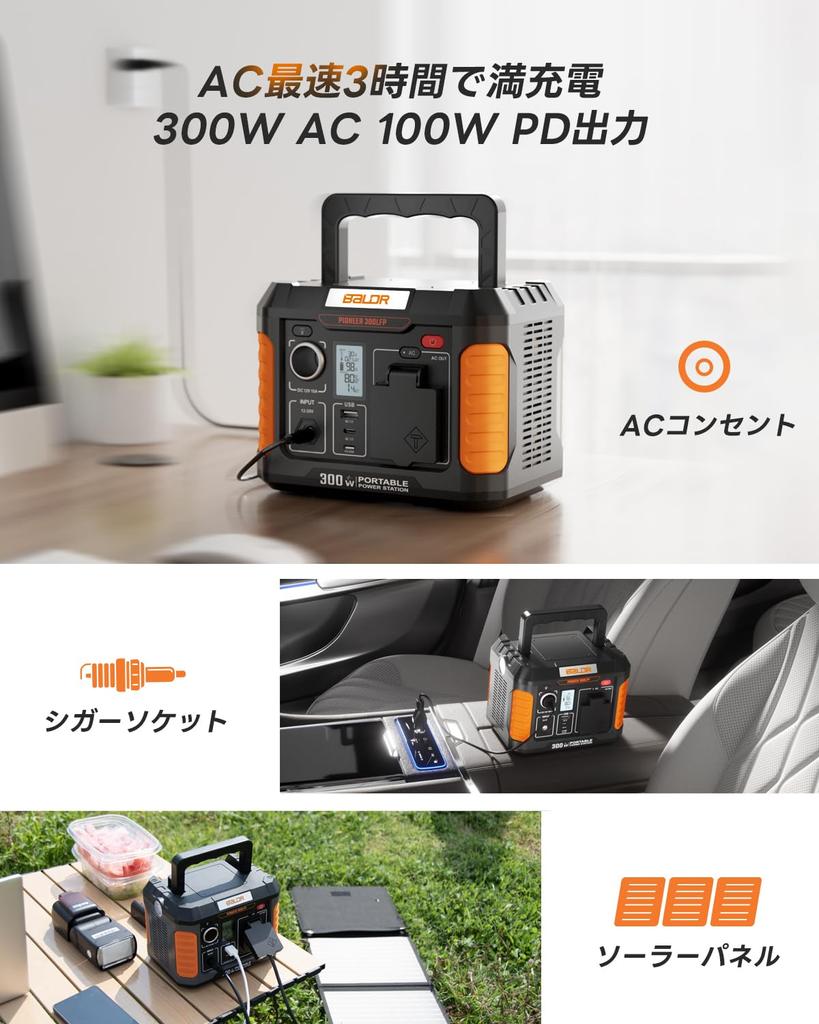 BALDR 177Wh Portable Power 40W Solar Minimum Disaster Small Capacity Backup Power Energy Power Outage PSE Pure Sine Wave AC Instantaneous Maximum Four