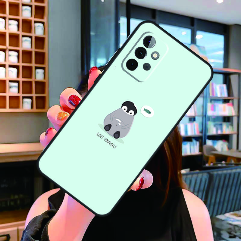 Cute Penguin Case For Samsung Galaxy A14 A34 A54 A52S A12 A22 A32 A52 A72 A13 A33 A53 A73 A31 A51 A71