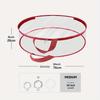 2pcs 30" Transparent PVC Christmas Wreath Storage Bags Waterproof Holiday Decor Organizer for Artificial Wreaths Halloween