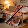 Throw High-Density Short Plush Blanket For Sofa Nap Air-Conditioned Room Soft Skin-Friendly AFTG All For The Game Retro Print