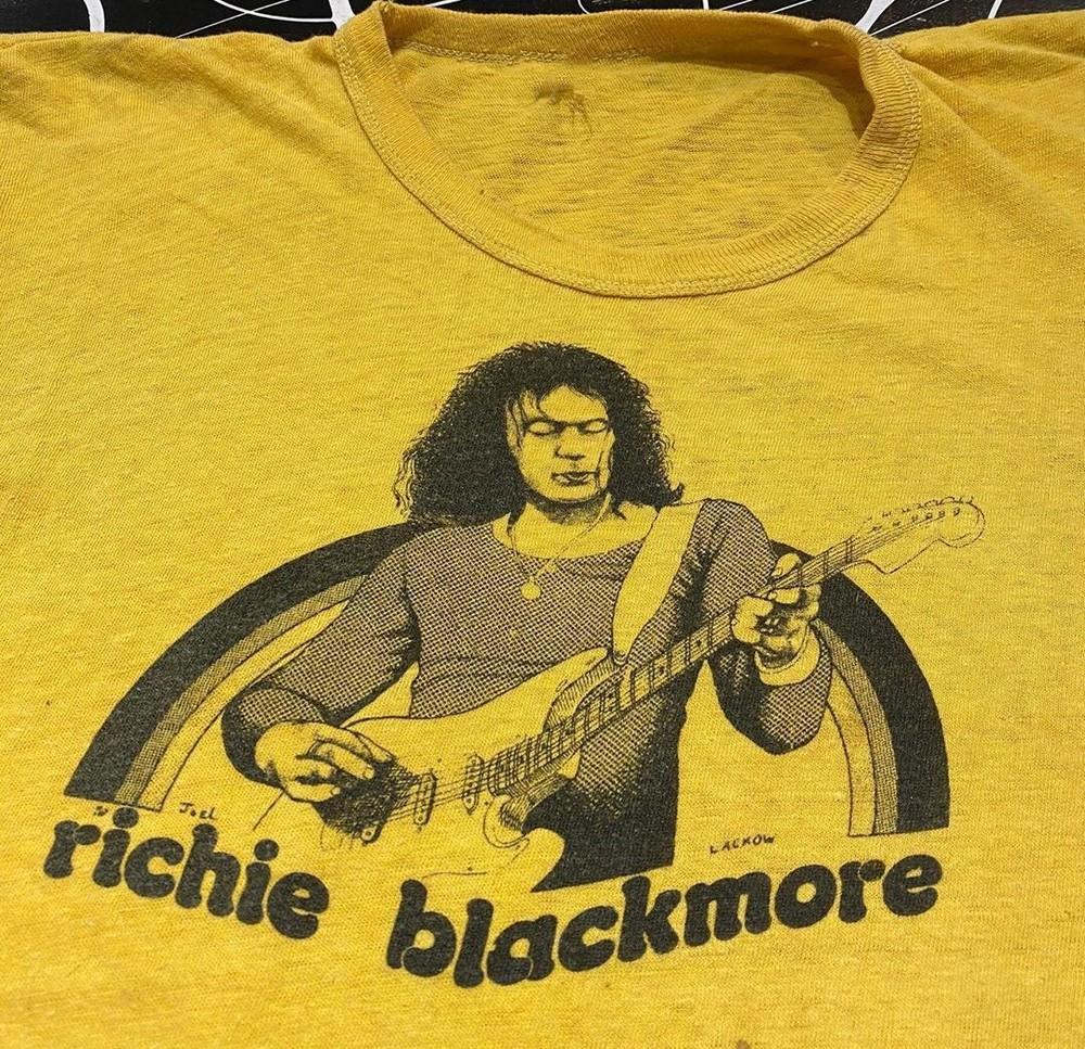 

Гитарист Тур Радуга Ричи Блэкмор Футболка Желтая Унисекс S-5XL ND733 Унисекс Футболка XXL