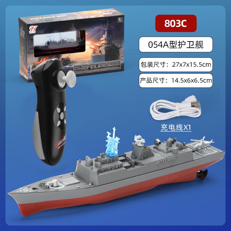 Mini-Fernbedienungsboot, 2,4 G, elektrisches Kriegsschiff, Schnellboot, Doppelmotor, Doppelpropeller, Ladefernbedienungsboot, Wasserspielzeug