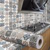 40cm European Style Oil Proof Kitchen Furnitur Wall Stickers Self Adhesive PVC Bathroom Tile Waterproof Cabinet Wallpaper