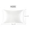 PiccoCasa Satin Cool Kuvert Cool till Setet med Lukt 50 x 75cm Örngott, Stil, Rayon, Känsla, Örngott, 2, Silkeslikt Mjukt, Dubbelsidigt