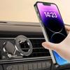 Compact Alloy Folding Magnetic Car Phone Holder 360° Adjustable Mount for iPhone 15/14/13/12 Pro Mac-Safe