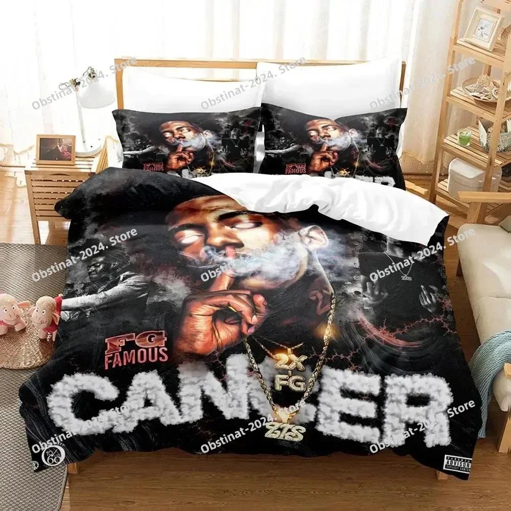 RIP Jaydayoungan Rapper Bedding Set Printed With Pillowcase Bed Duvet Cover Soft Single Double Queen Super King Size Kids Adult
