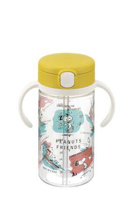 Richell Peanuts Collection Outing Straw Mug 320 1 Piece 320ml Snoopy 7 Months