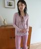 NOFFICIALNOFFICE Lace Trim Lace-Up Top Pink