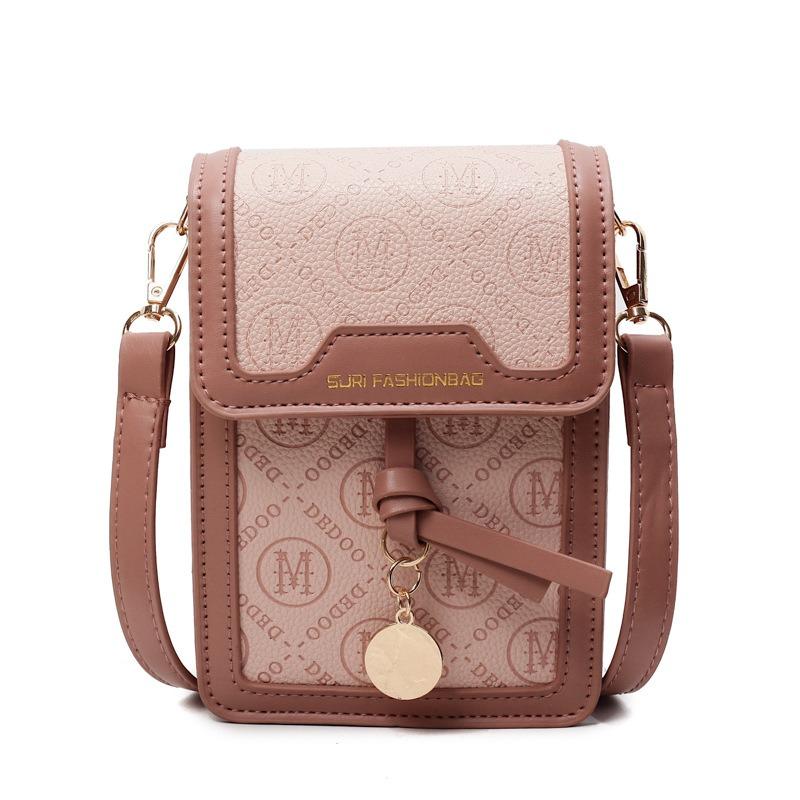 Premium Sense Simple and Versatile Shoulder Mobile Phone Bag Women's Small Bag Spring and Summer New Crossbody Small Square Bag