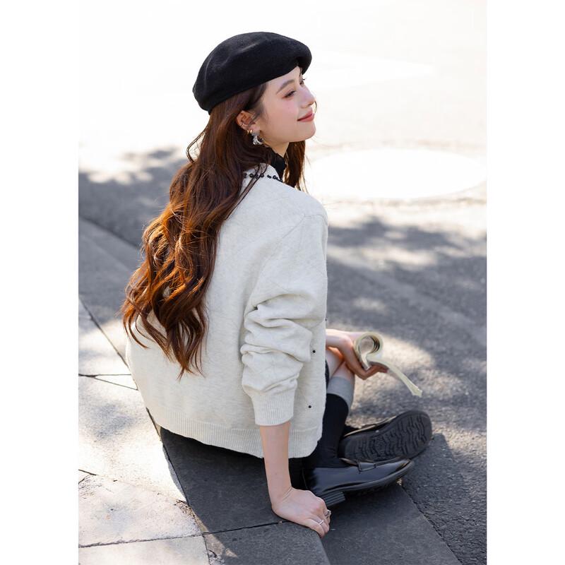 

MOKANA Women s Designer Knit Long-Sleeve Cardigan One Size