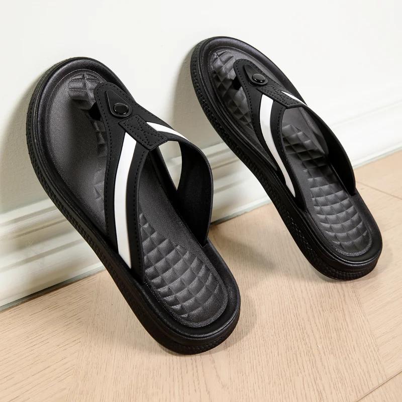 

MAEDEF Мужские шлепанцы Летняя обувь для мужчин Тапочки Легкие Удобные Дышащие Пляжные сандалии Мужские шлепанцы Мужские тапочки 44 черный белый