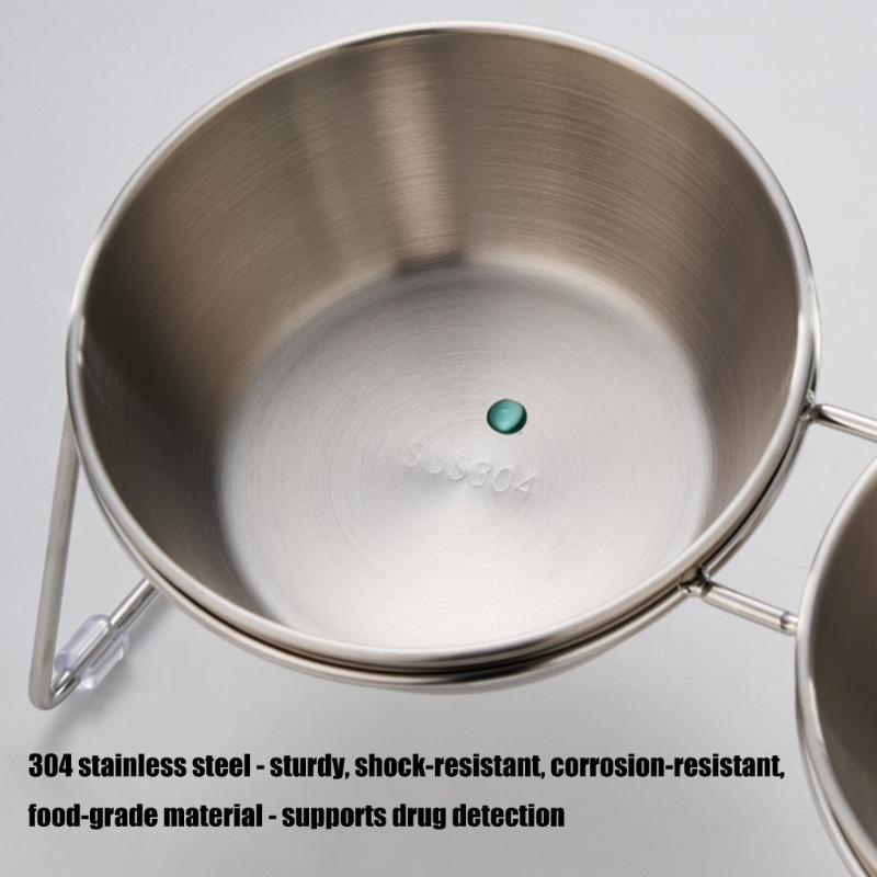 Ergonomic Dog Bowls With Double Bowl Splash Proof Dish Durable Bowl For Healthy Eating Heavy Duty Dish