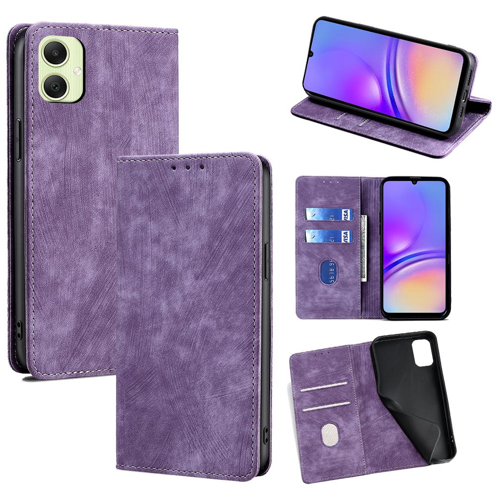 For Samsung Galaxy A05 4G Case RFID Blocking Wallet Foldable Stand Leather Phone Cover