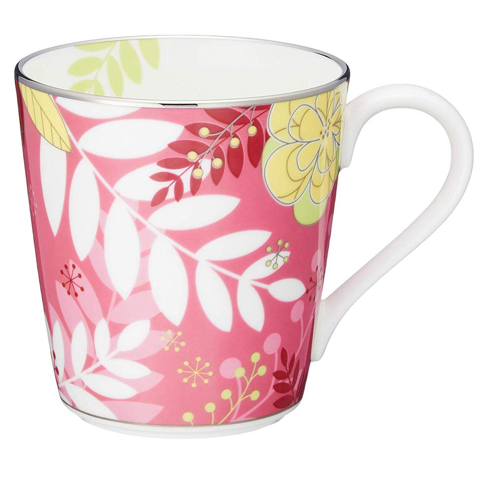 NARUMI Floral Paradise Floral Colorful Perfect for or Any Other Gift Boxed and Product Mug, 290cc, Pink, Print, Gorgeous, Cute, Stylish, Design,