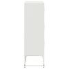 Vidaxl Szafka, Biała, 68,5X38,5X123,5 Cm, Stal