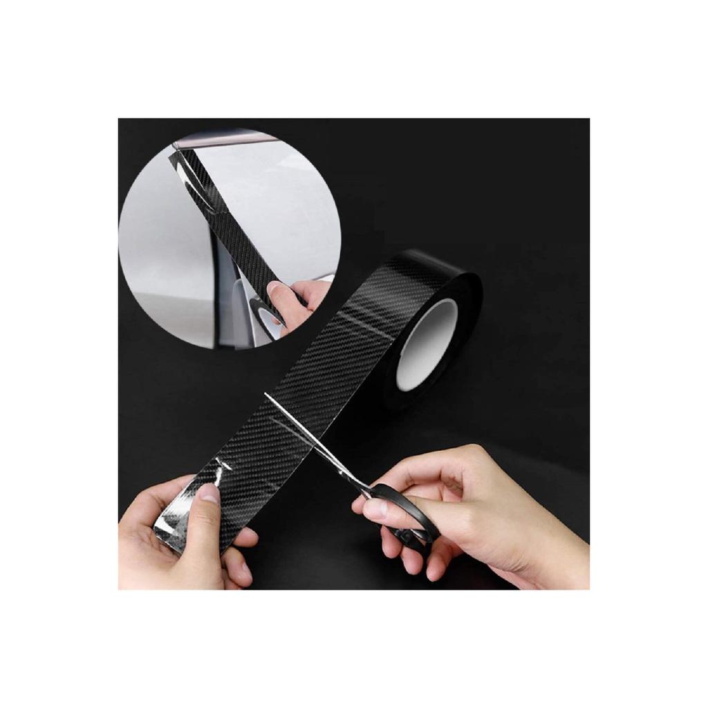 5cmx3 Meters 6d Black Carbon Strip Foil Vehicle Door Pillar Covering Foil - Ragle Gift