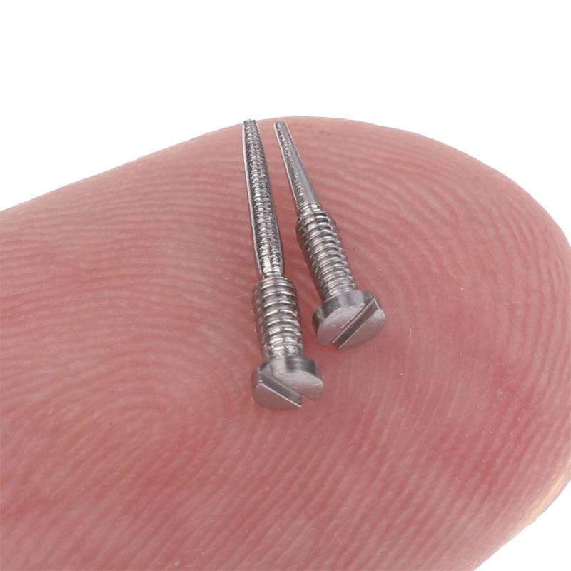 100 Pcs Pointed End Self Aligning Screw Repair Supplies Glasses Spring Hinge Screws Optical Eyewear Accessories