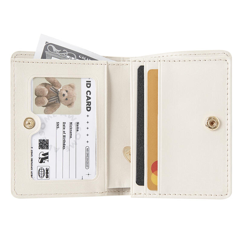 Simple Half Wallet Beige (28003162)