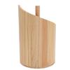 Wooden Paper Towel Holder Countertop Freestanding Paper Towel Dispenser Stand with Round Base for Kitchen Dining Table