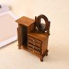 Vintage Miniature Dressing Table 1/16 Scale Dollhouses Furniture with Life Like Detail for Dollhouses Enthusiasts Collect