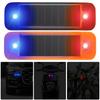 Solar Power Night Security Simulated Alarm Wiring-Free Car Anti-theft LED Flashing Light for Motorcycle Electric Vehicle Bicycle
