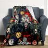 Horror Icons Flannel Blanket Throw Blanket Soft Warm Sofa Bed Camping Car Home Decor Unique Christmas Gift C9302297