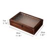 Wooden Jewelry Box Jewelry Organizer Art Hobbies Gift Packaging Box with Hinge