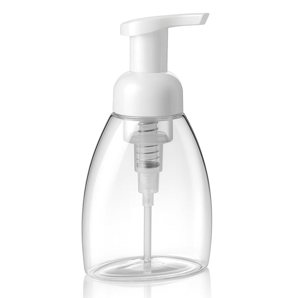 

Portable 250ml Foam Pump Bottle Clear Plastic Foam Bottle Empty Soap Bottle Cosmetics Packaging